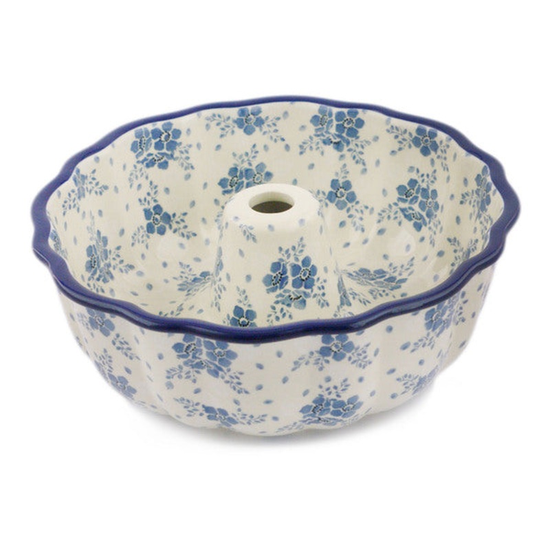 Polish Pottery 10 Cake Mould Rain Clouds