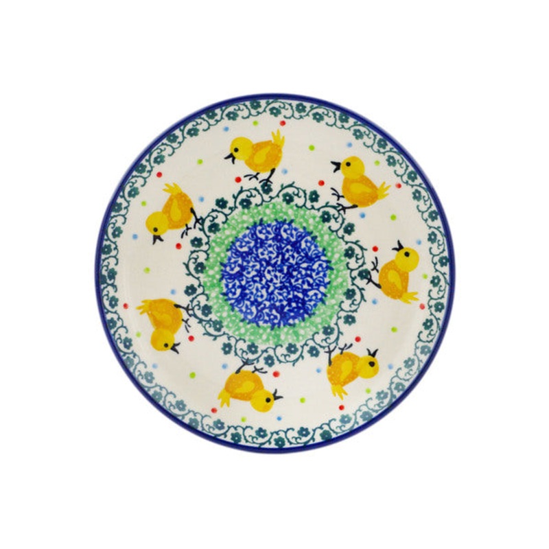 Polish Pottery Toast Plate Pretty Pullet