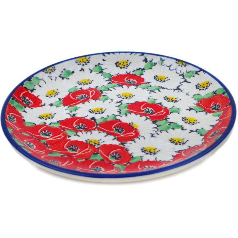 Polish Pottery Toast Plate Spring Blossom Harmony UNIKAT
