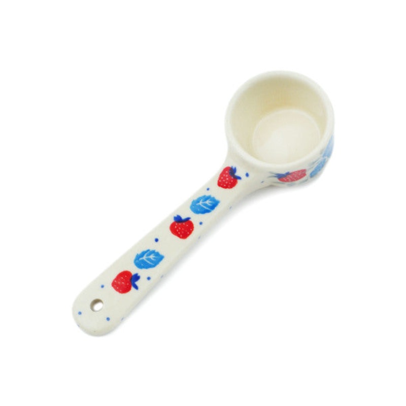 Polish Pottery 1 oz Measuring Cup Strawberry Heaven