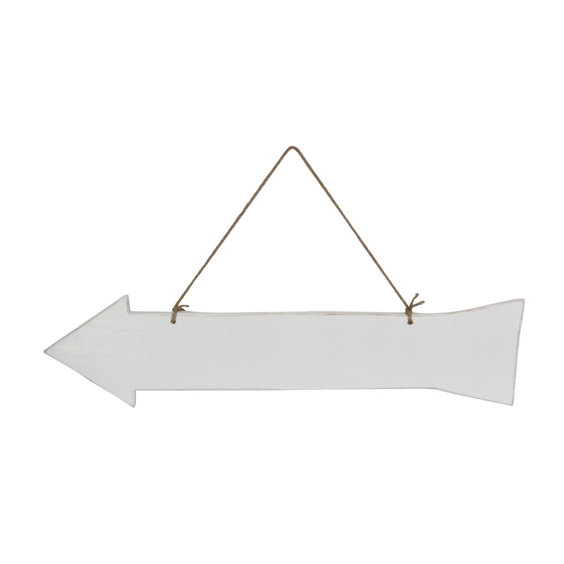 White Wooden Arrow Decoration
