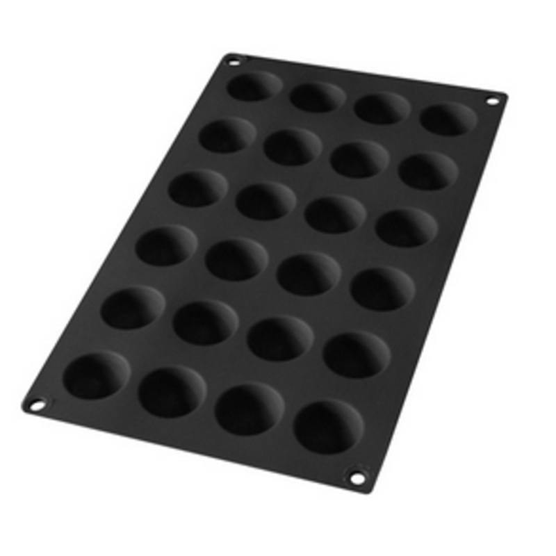 Lekue Gourmet 24 Cav Semi-Sphere Mould – Black
