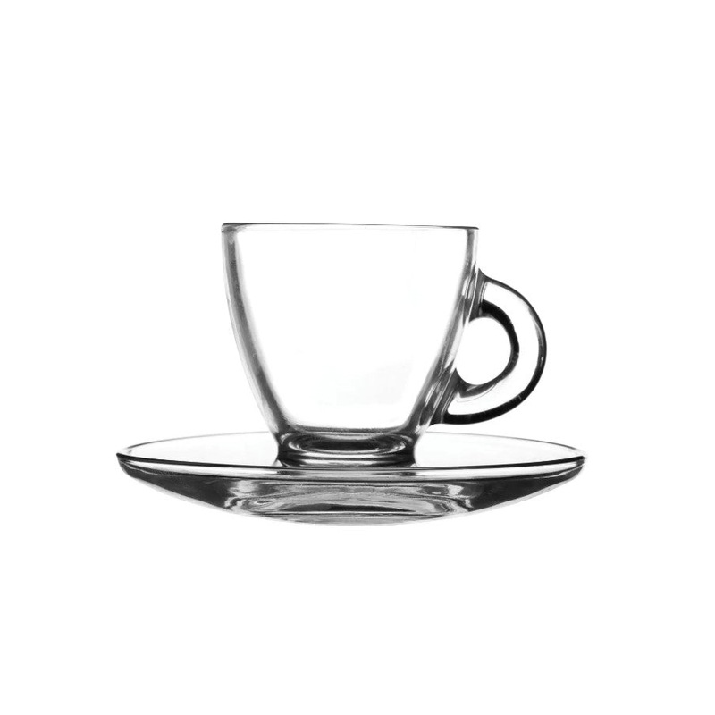 Ravenhead Entertain Glass Espresso Cup and Saucer – Set Of 2