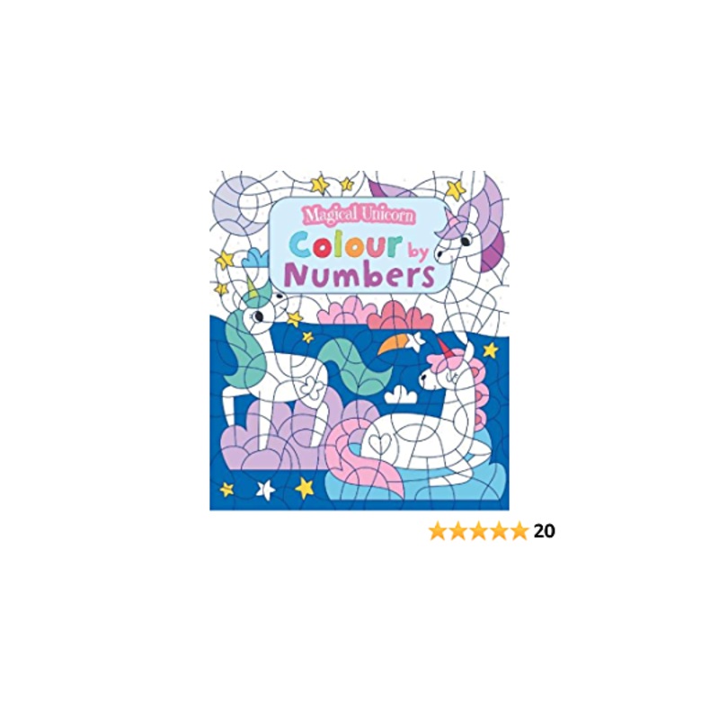 Colour By Numbers Magical Unicorn Book