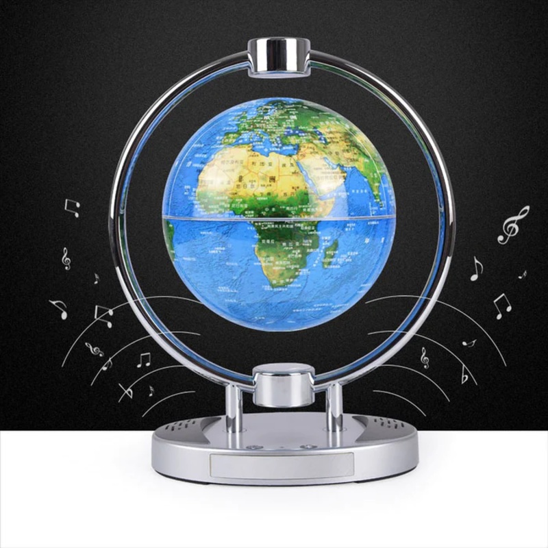 Floating Globe 6” wiTH Bluetooth Speakers