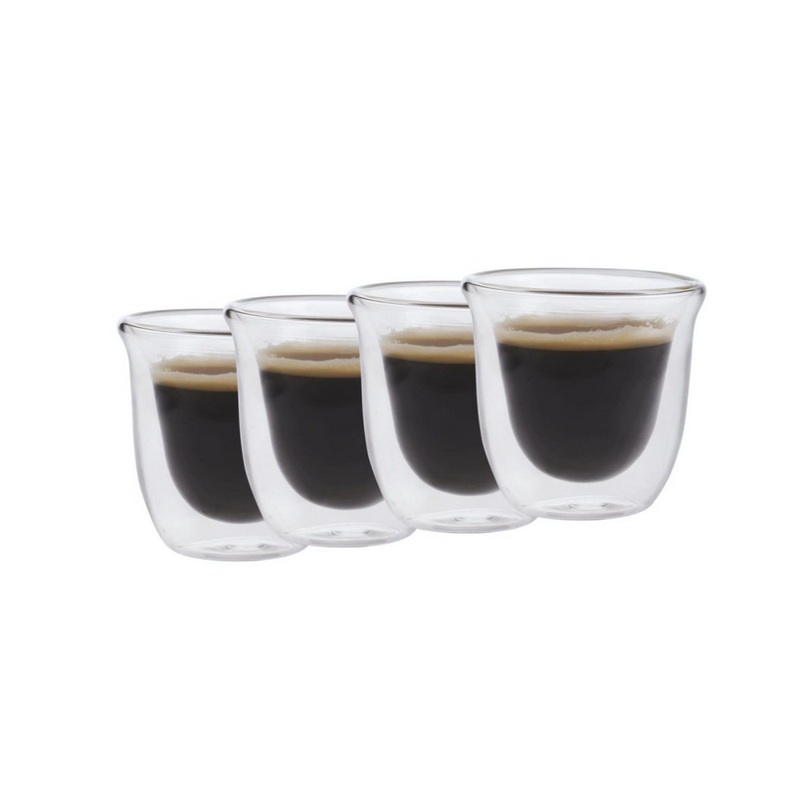 La Cafetire Double Walled Espresso Cup – Set of 4