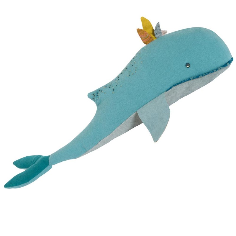 Moulin Roty Josephine the whale cushion Le Voyage d’Olga
