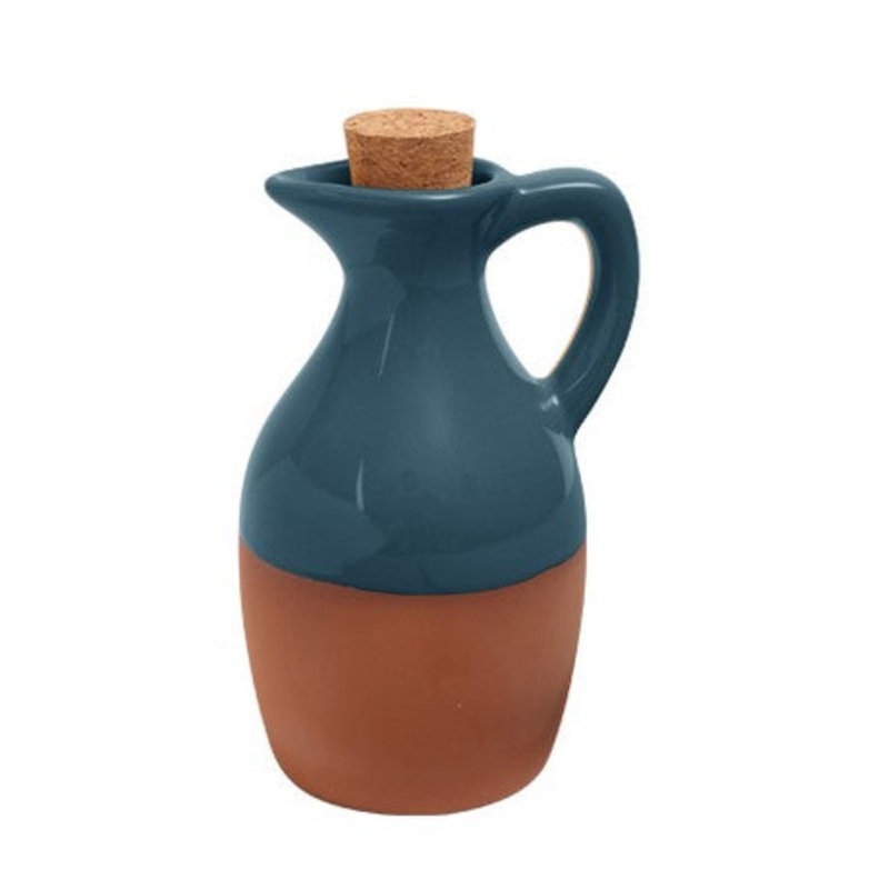 Dexam Sintra Glazed Terracotta Oil Drizzler – Ink Blue