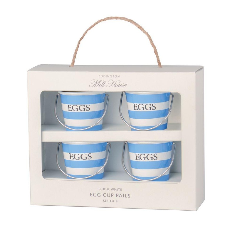 Eddingtons Egg Cup Pails – Blue & White Stripe