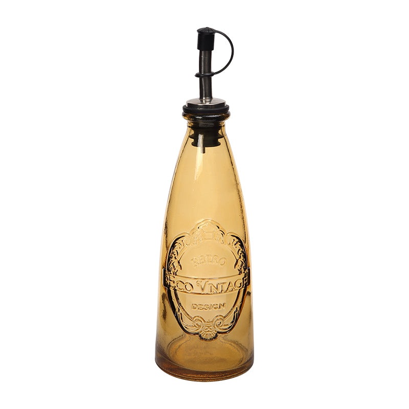 Dexam Sintra Recycled Glass Oil Drizzler – Ochre