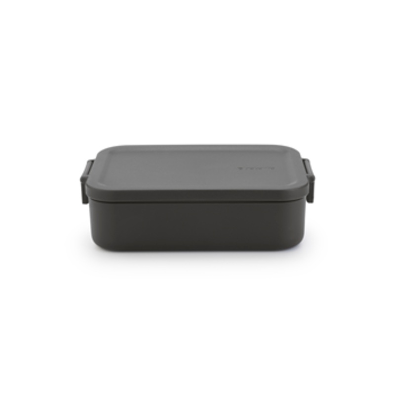 Brabantia  Make & Take Lunch Box – Large – Plastic Dark Grey