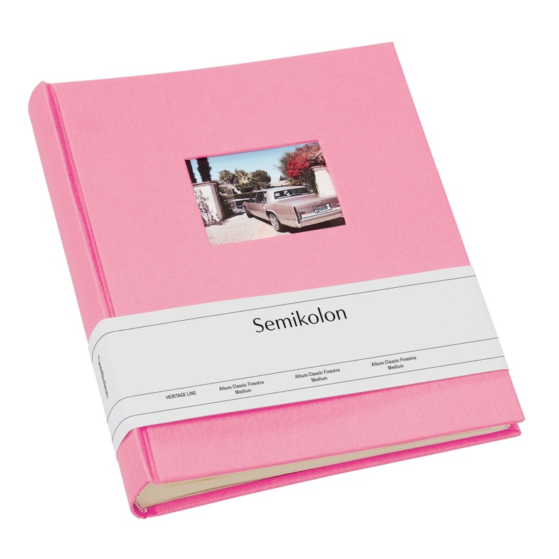 Classic Album Medium Flamingo With Window 80 pages