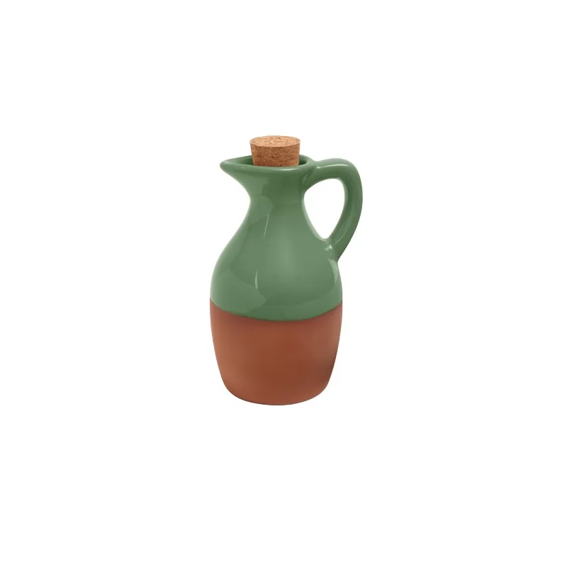 Dexam Sintra Glazed Terracotta Oil Drizzler – Green