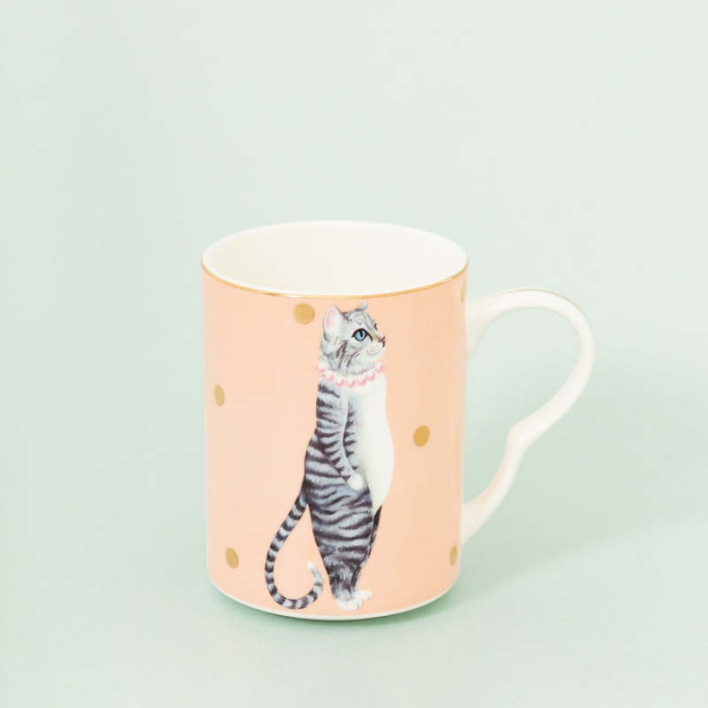 Yvonne Ellen Medium Mug –  Pussy Cat