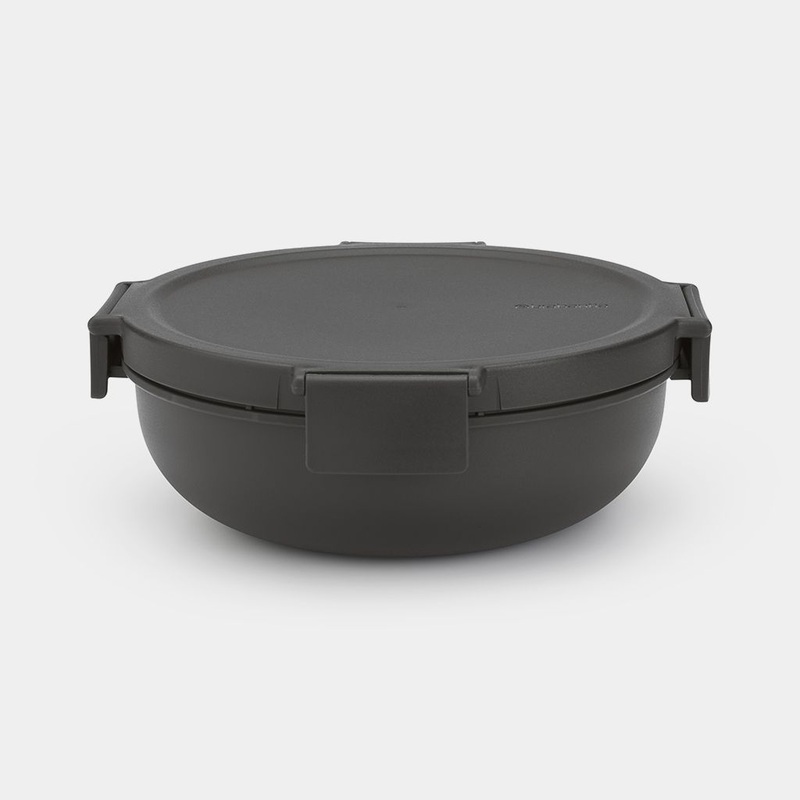 Brabantia Make & Take Salad Bowl 1.3L – Dark Grey