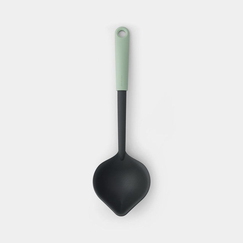 Brabantia Tasty+ Soup Ladle with Scraper – Jade Green