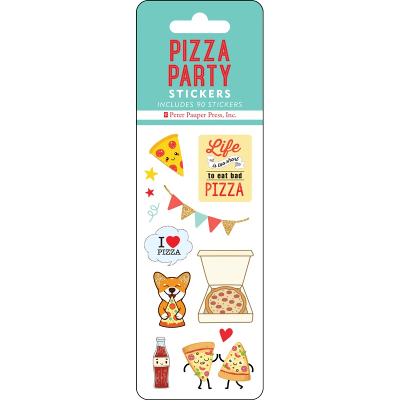 Pizza Party Stickers