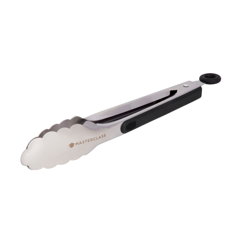 MasterClass Deluxe Stainless Steel Food Tongs , 23cm