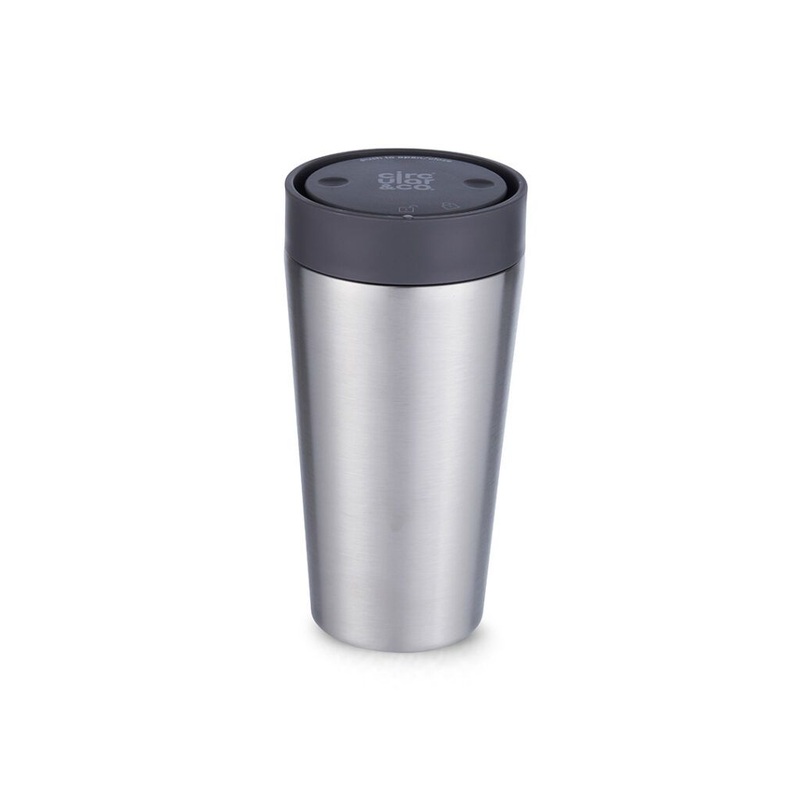 Circular & Co  Stainless Steel Travel Mug, Storm Grey – 12oz (340ml)