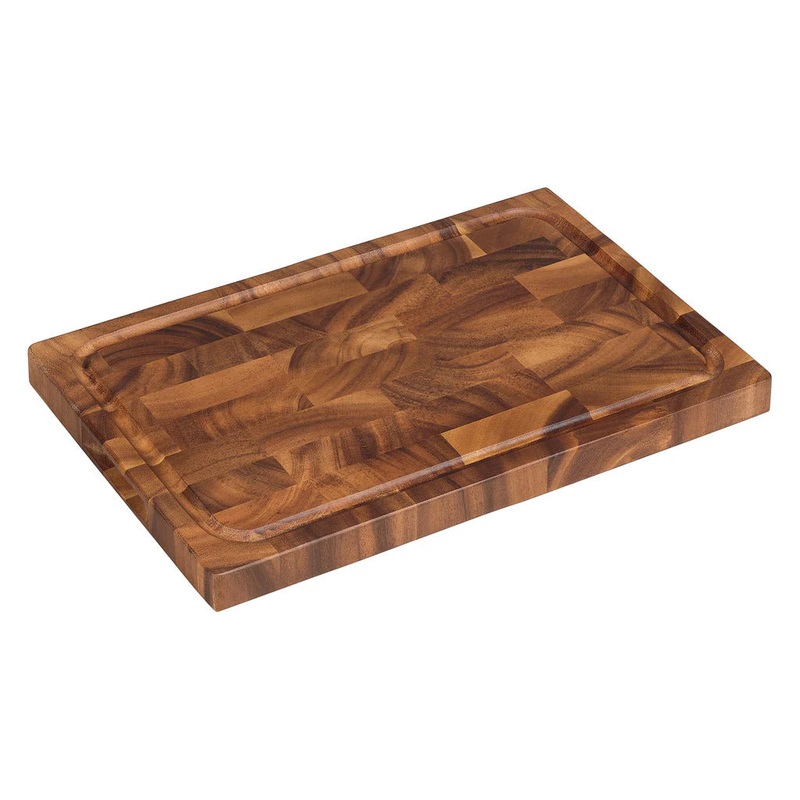 Tala End Grain Board with Juice Groove,  Acacia Wood