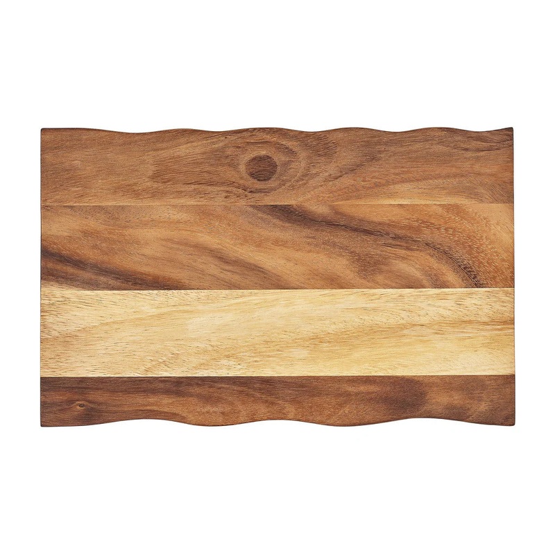 Tala Rectangular Wavy Board, Acacia