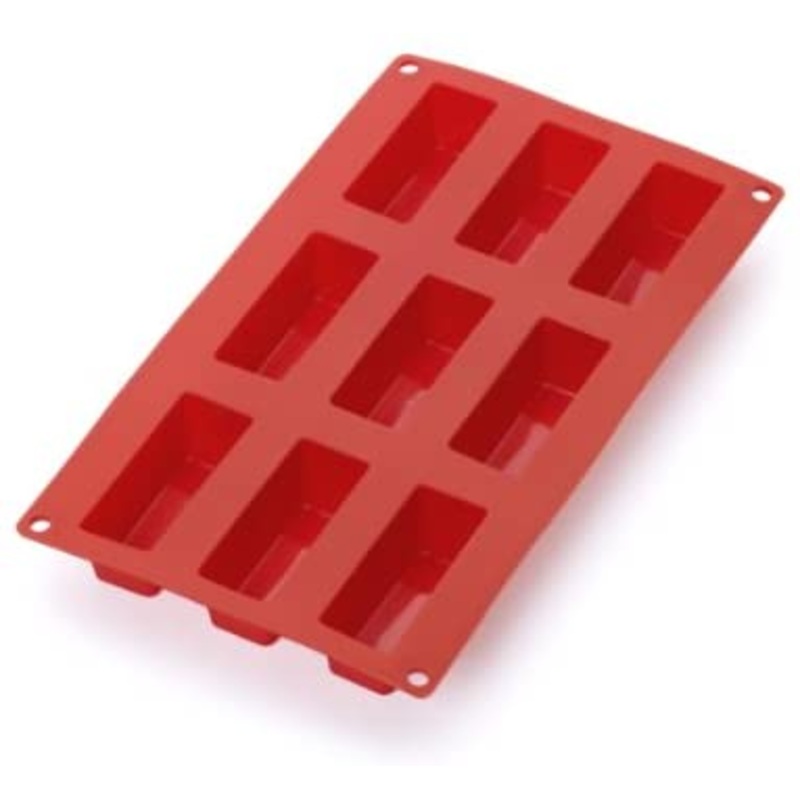 Lekue Gourmet 9 Cav Mini Cake Mould – Red