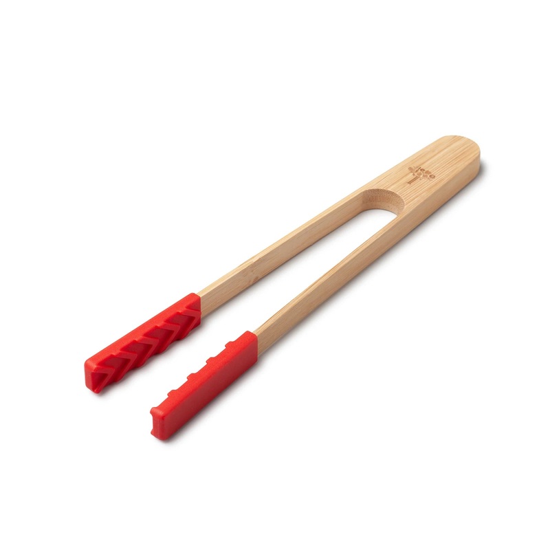 Zeal Bamboo and Silicone Kitchen Tongs – 25cm