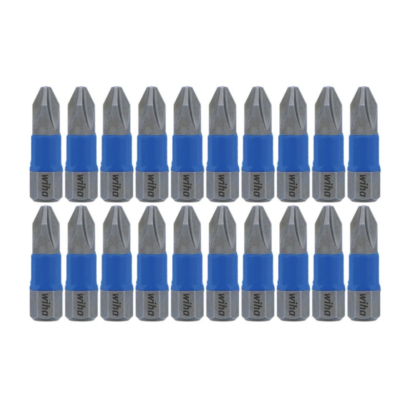 WIHA-70042 TerminatorBlue Impact Bit Phillips #2 – 1 Inch – 20 Pack