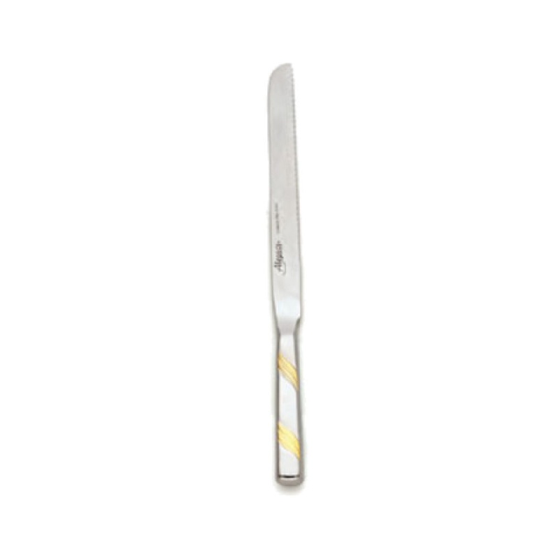 Alegacy Foodservice Products 122GD Goldcrest Slicer Knife 13-1/2 Overall Length Wave Cut