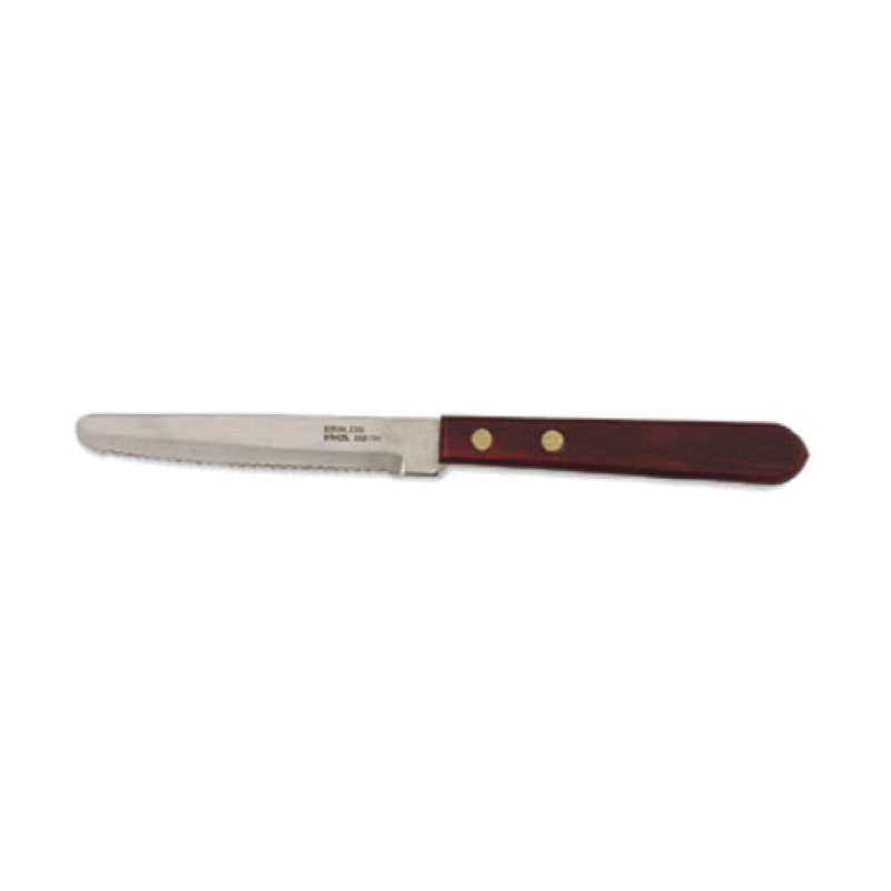 Alegacy Foodservice Products 283104 Steak Knife 4-1/8 Hollow Ground Blade Rounded Tip