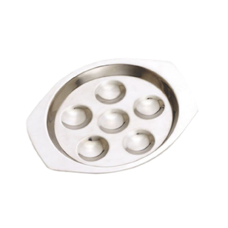 Alegacy Foodservice Products 306 Snail (Escargot) Dish 5-3/8 Dia. 6 Hole