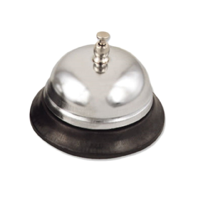 Alegacy Foodservice Products 715 Call Bell 3 Base Dia. Nickel-plated With Plastic Base