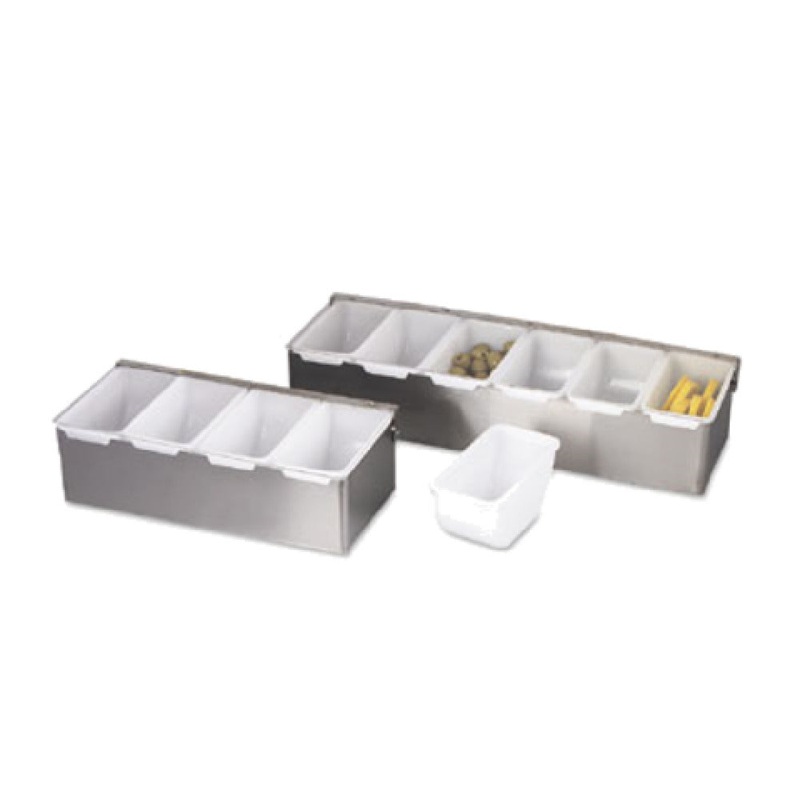 Alegacy Foodservice Products 79302 Bar Caddy 14-3/4 X 5-1/2 X 3-1/2 (5) 1 Pint Compartments