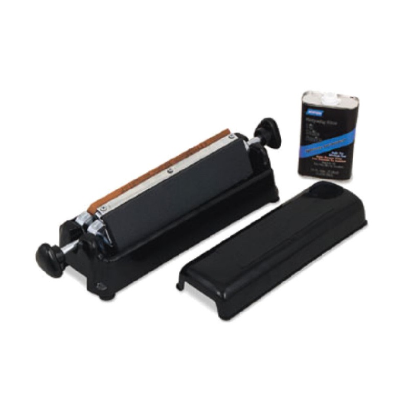Alegacy Foodservice Products 963 Triple Sharpening Stone 19-1/2 X 5-1/2 X 4-1/2 Furnished With Plastic Case And (3) Stones- Coarse