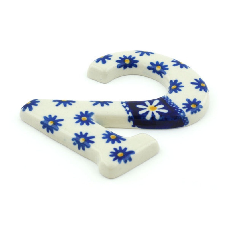 Polish Pottery House Number TWO (2) Sweet Daisy