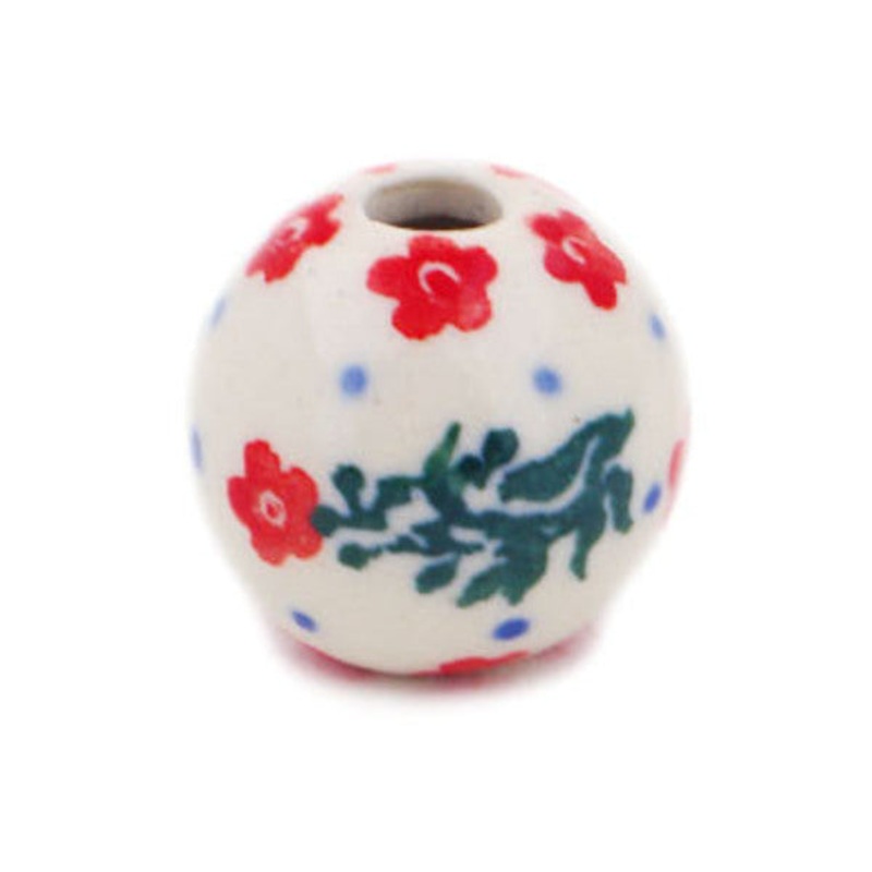 Polish Pottery -inch Bead Peek A Boo
