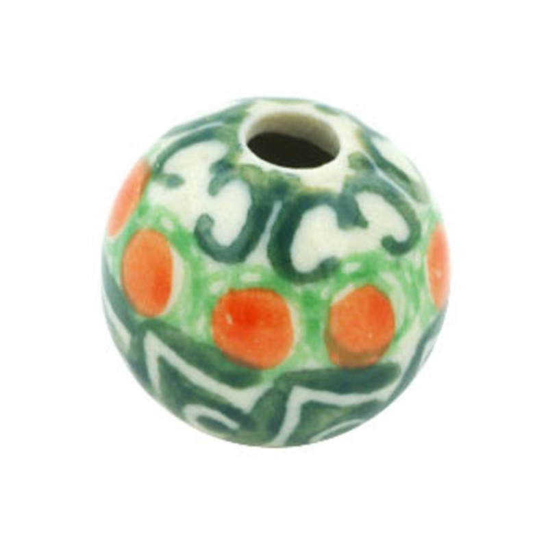 Polish Pottery -inch Bead Indian Trail